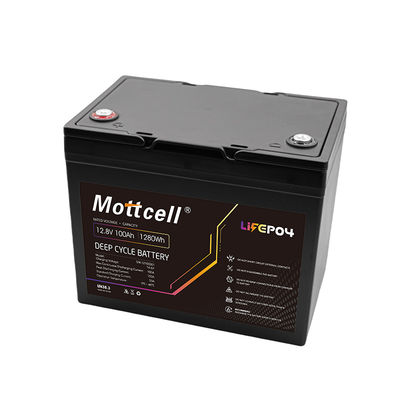 Batería de corriente continua de 100Ah 12V LiFePO4 con protección bajo tensión de 10V y carcasa personalizada