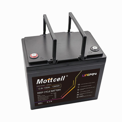 Capacidad Lifepo4 Batería recargable de 12V - Protección IP67 de 100Ah Cubierta ABS/PVC ligera