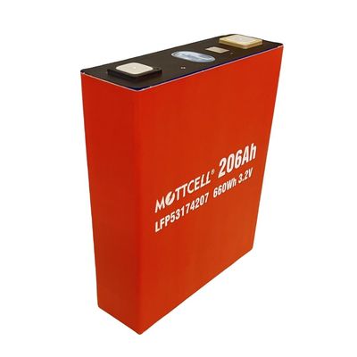 Células de batería de 200Ah Sistema eficiente de almacenamiento de energía de iones de litio para uso interior/exterior